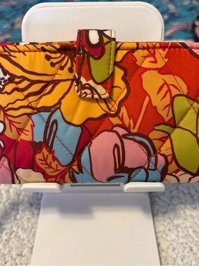 Vera Bradley Quilted Floral Snap Wallet - Bright Multi
